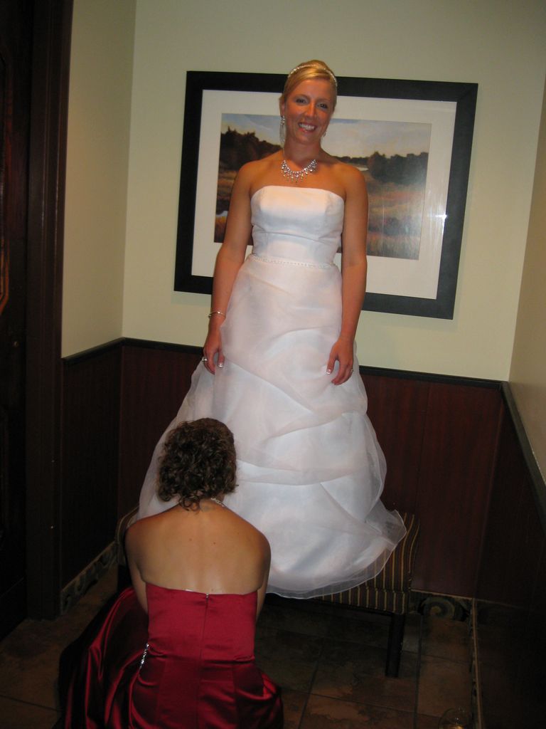 The Bridal Gown gets adjusted