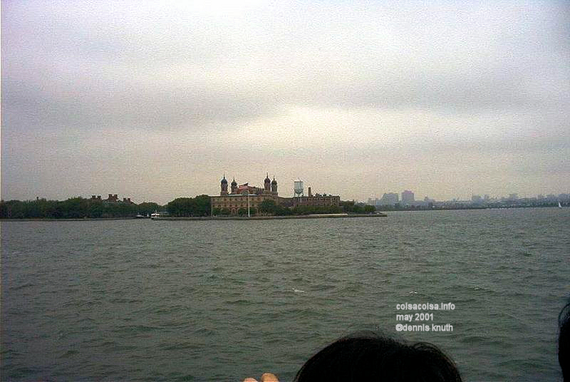 Ferry approaching Ellis Island