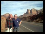 Muscio and Dennis Knuth on entering Sedona Arizona