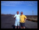 Dennis and Mucio in Wikieup Arizona on the Way to Las Vegas