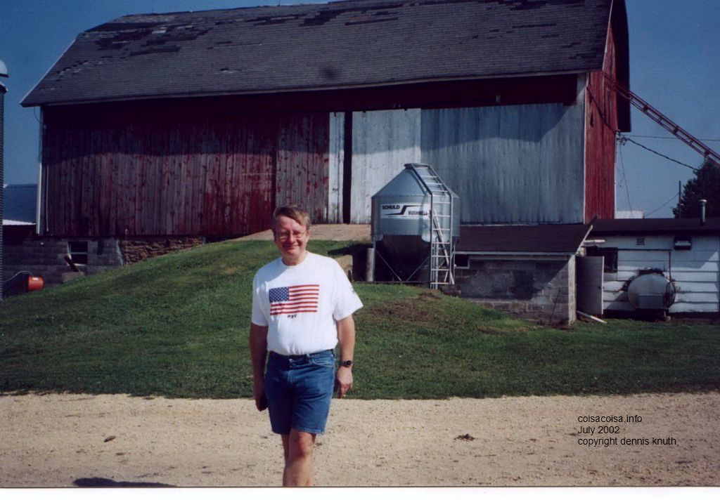 Dennis and the old barn in Durand