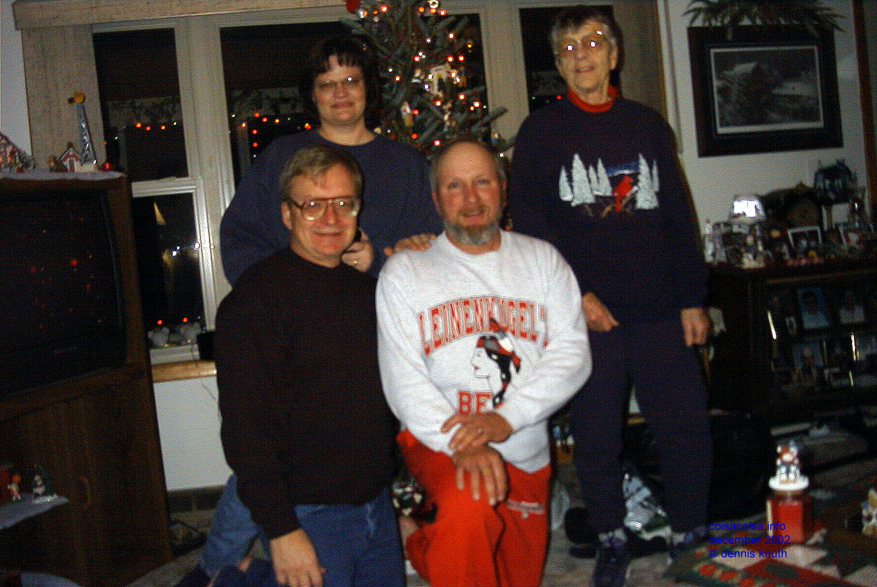 Sherri, Emogene, Dennis and Gary Xmas 2002