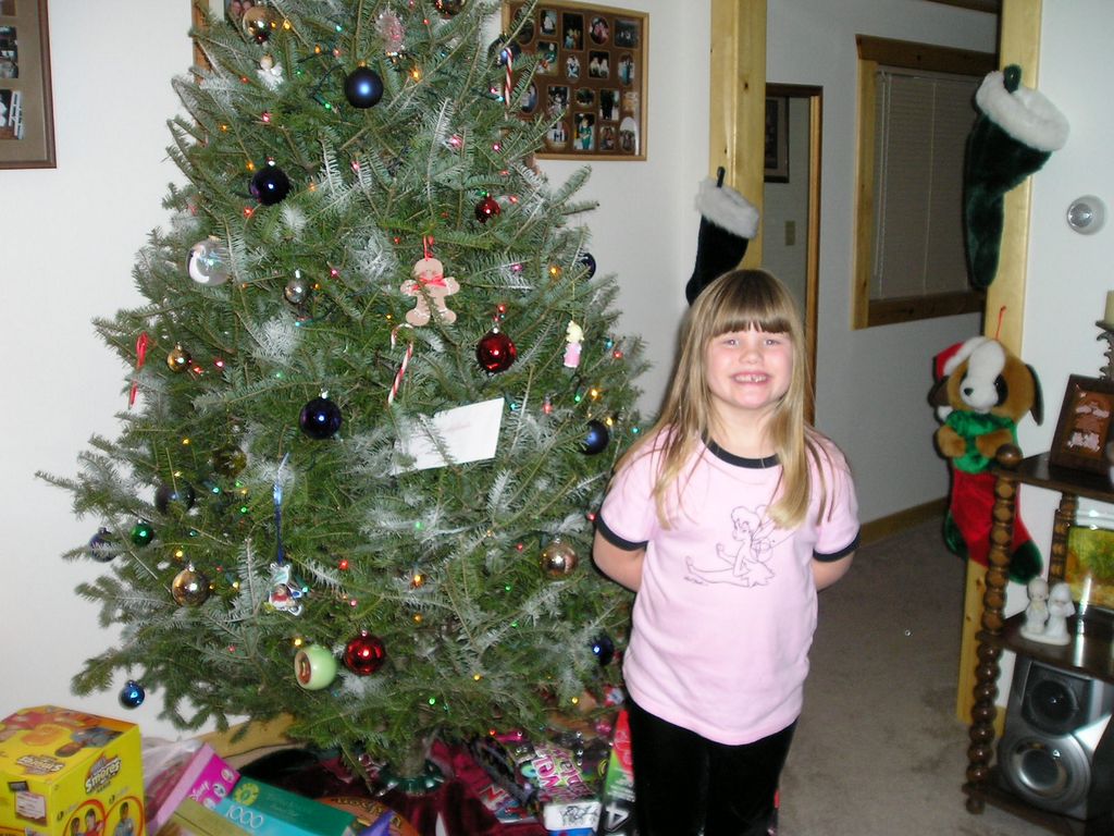 Big smile from Kelsey at Xmas