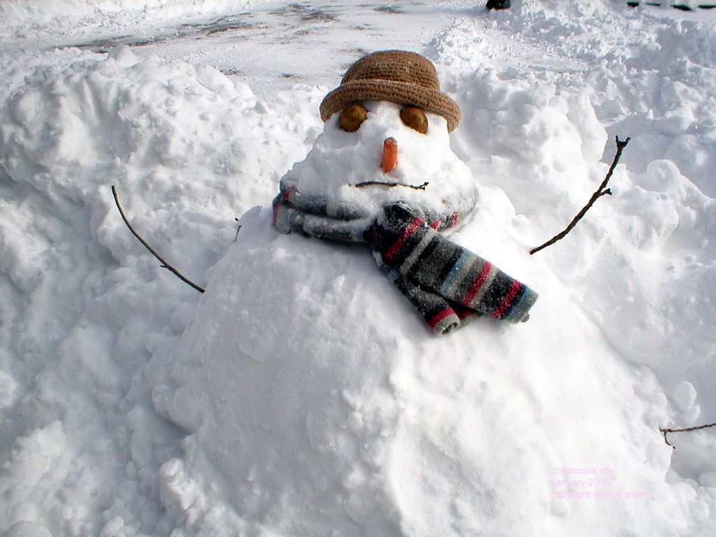 A snowman Frosty the Snow Man