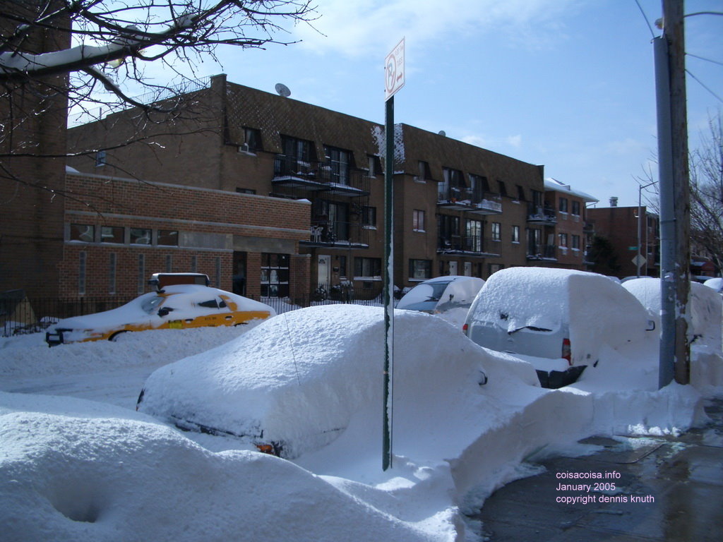 January 23 2005 45th Avenue Elmhurst NY snow