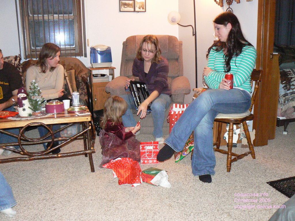 Family at Karen's in 2008