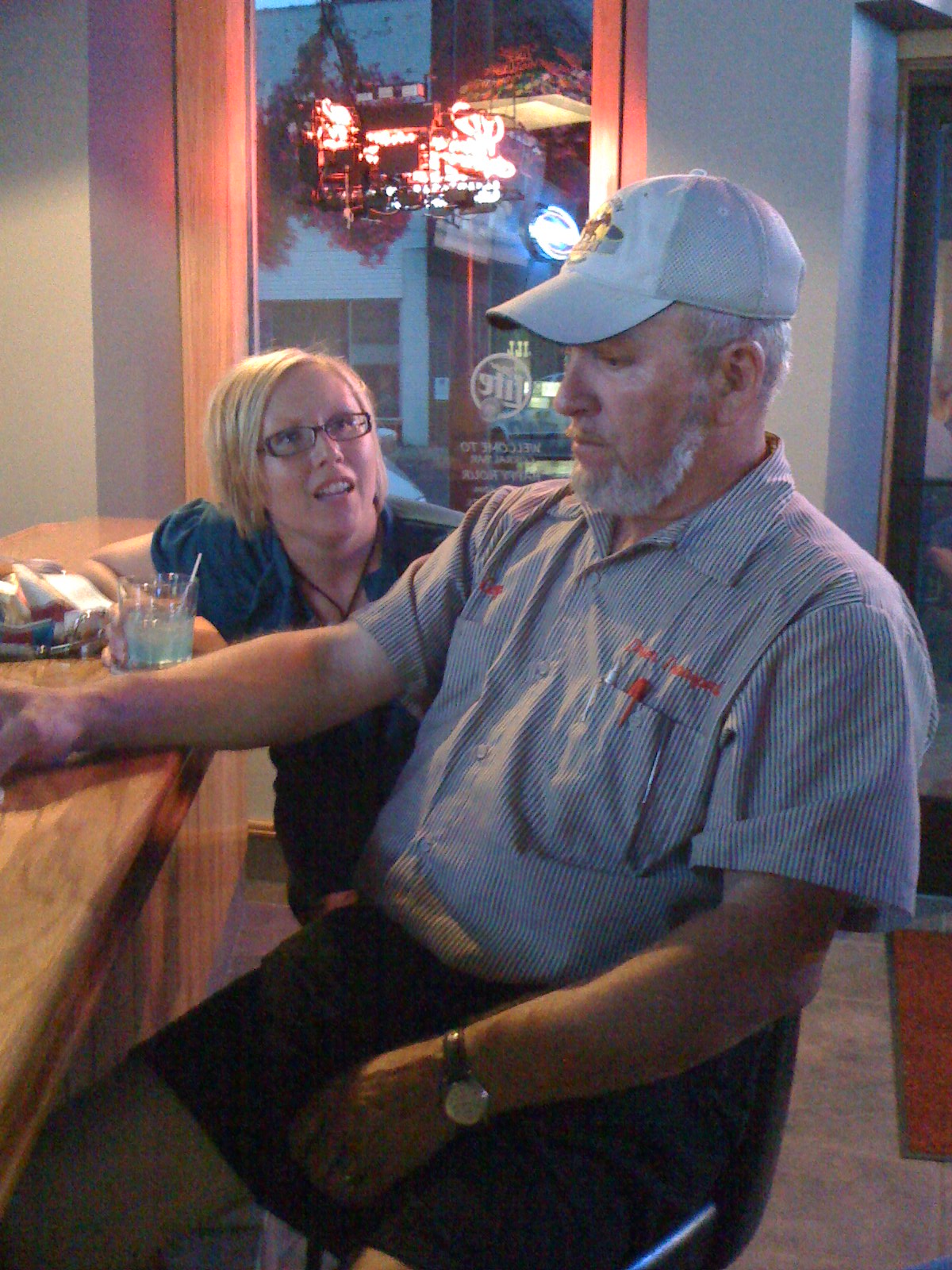 Gary and Kelli at the Bar in Durand Wisconsin