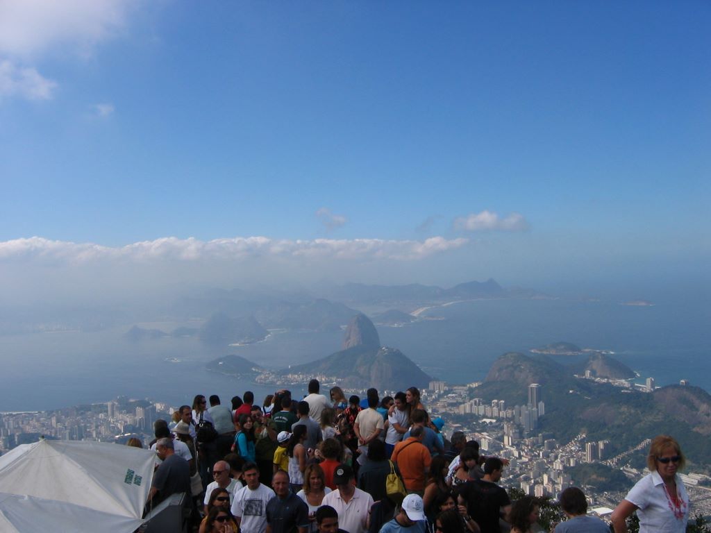 The crowd at Corcovado in Rio