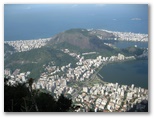 Looking down from Corcovado to the 