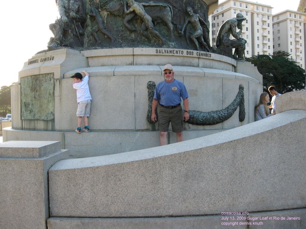 Gary at the statue