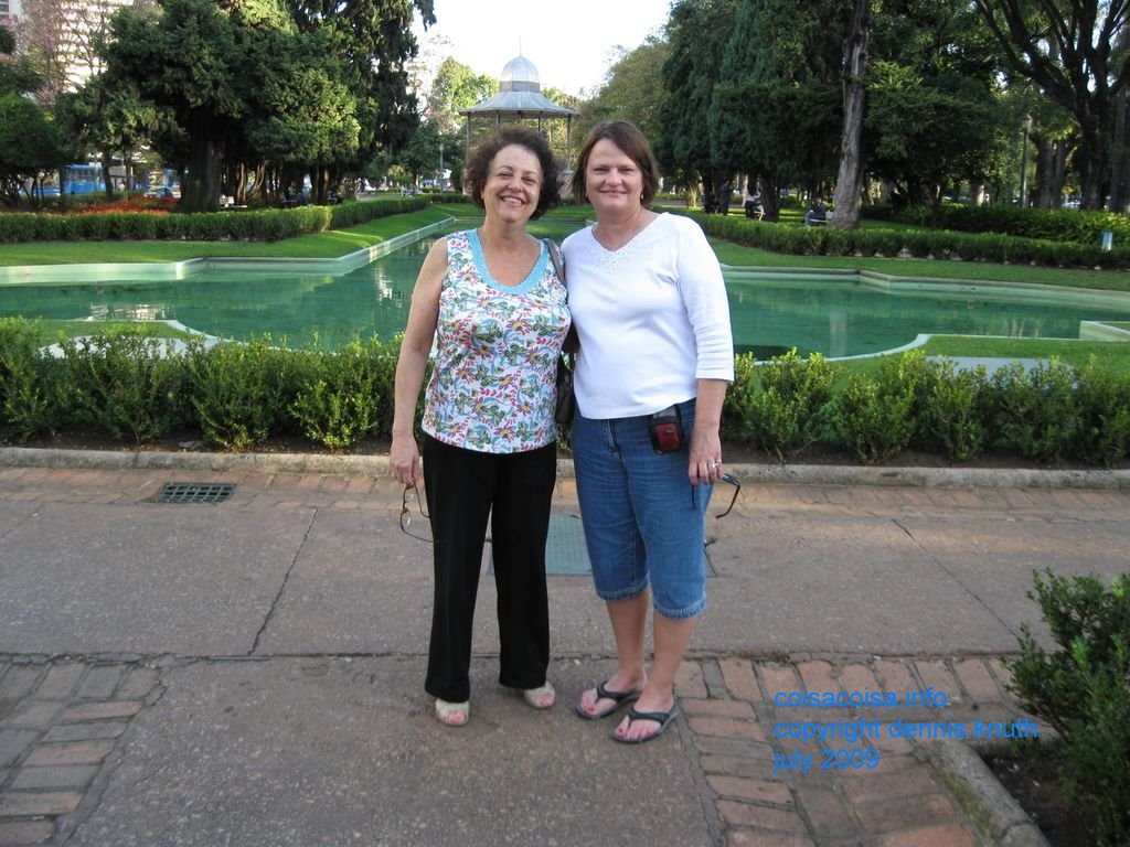 Janine and Sherri at Liberty Square