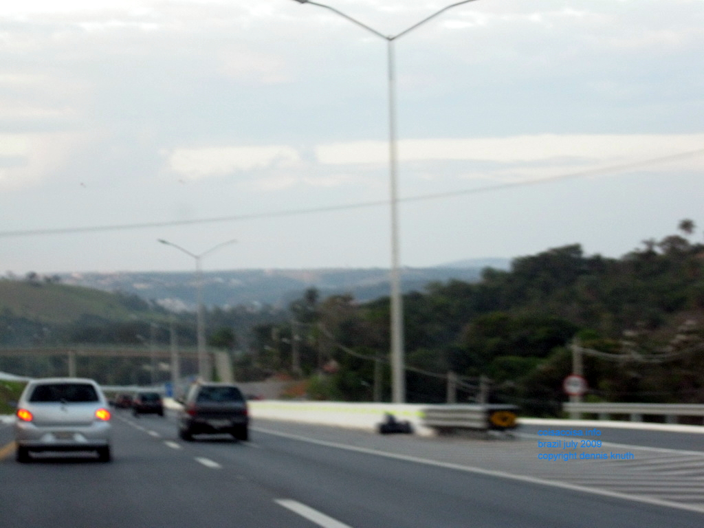 Passilng Cars on the way to Belo Horizonte airport