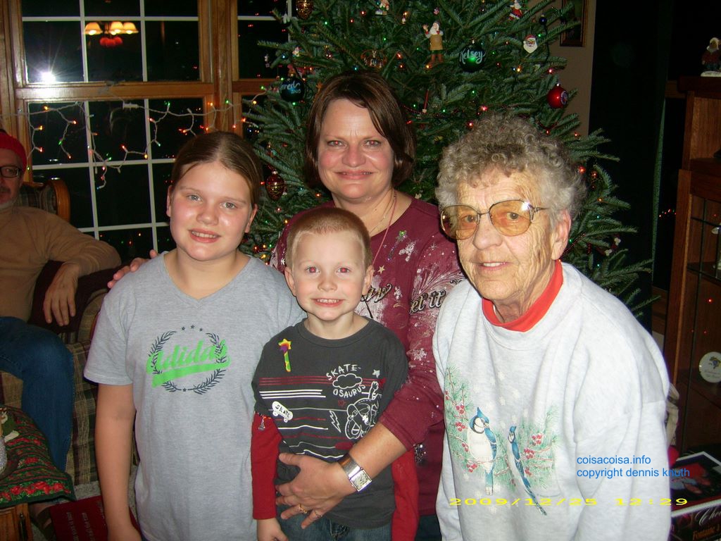 Great Grandma Emogrene with Sherri and kids