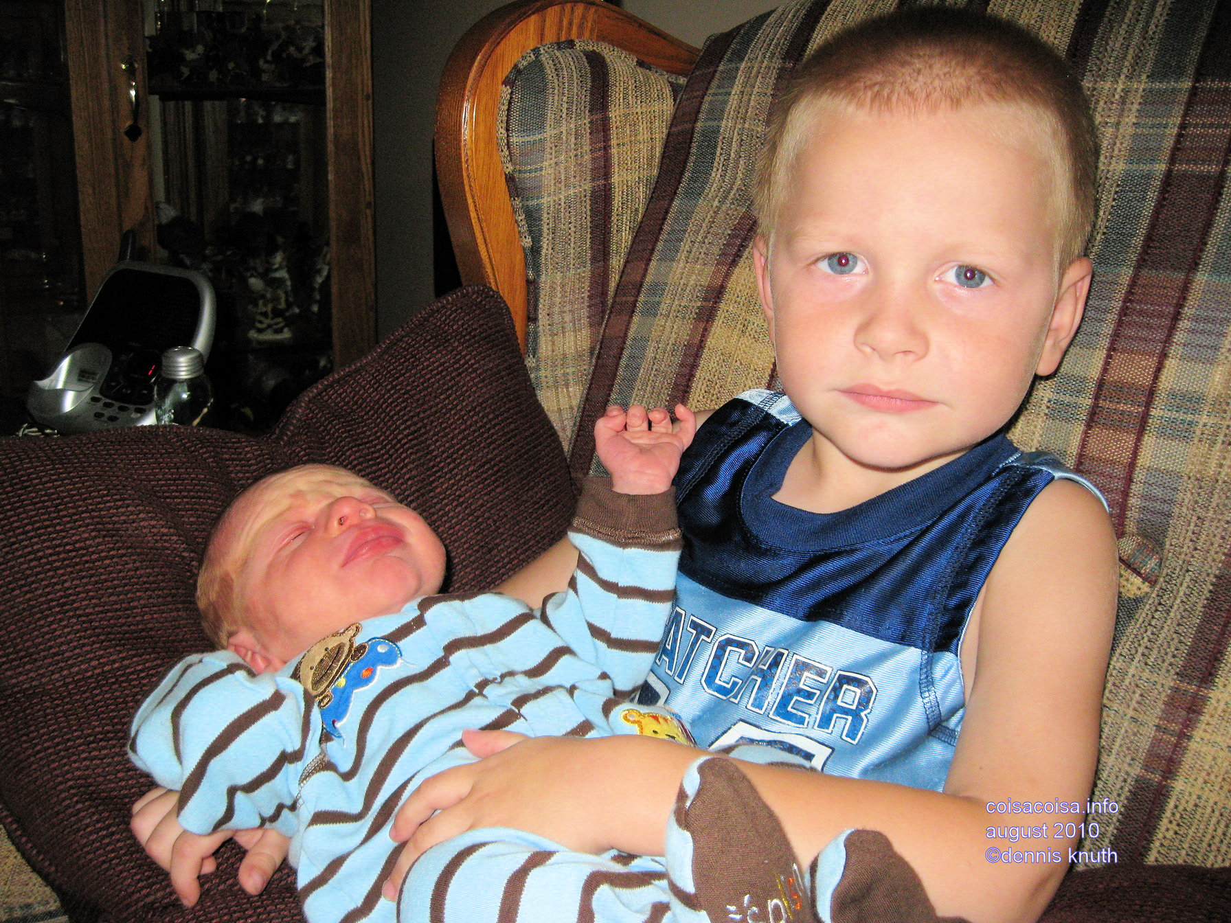 Jared with newborn cousin Colin
