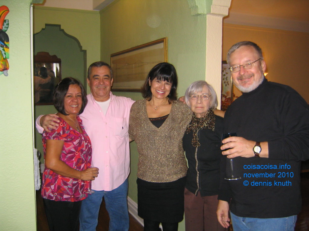 Friends pictured togetherat Olga's for Thanksgiving Diner