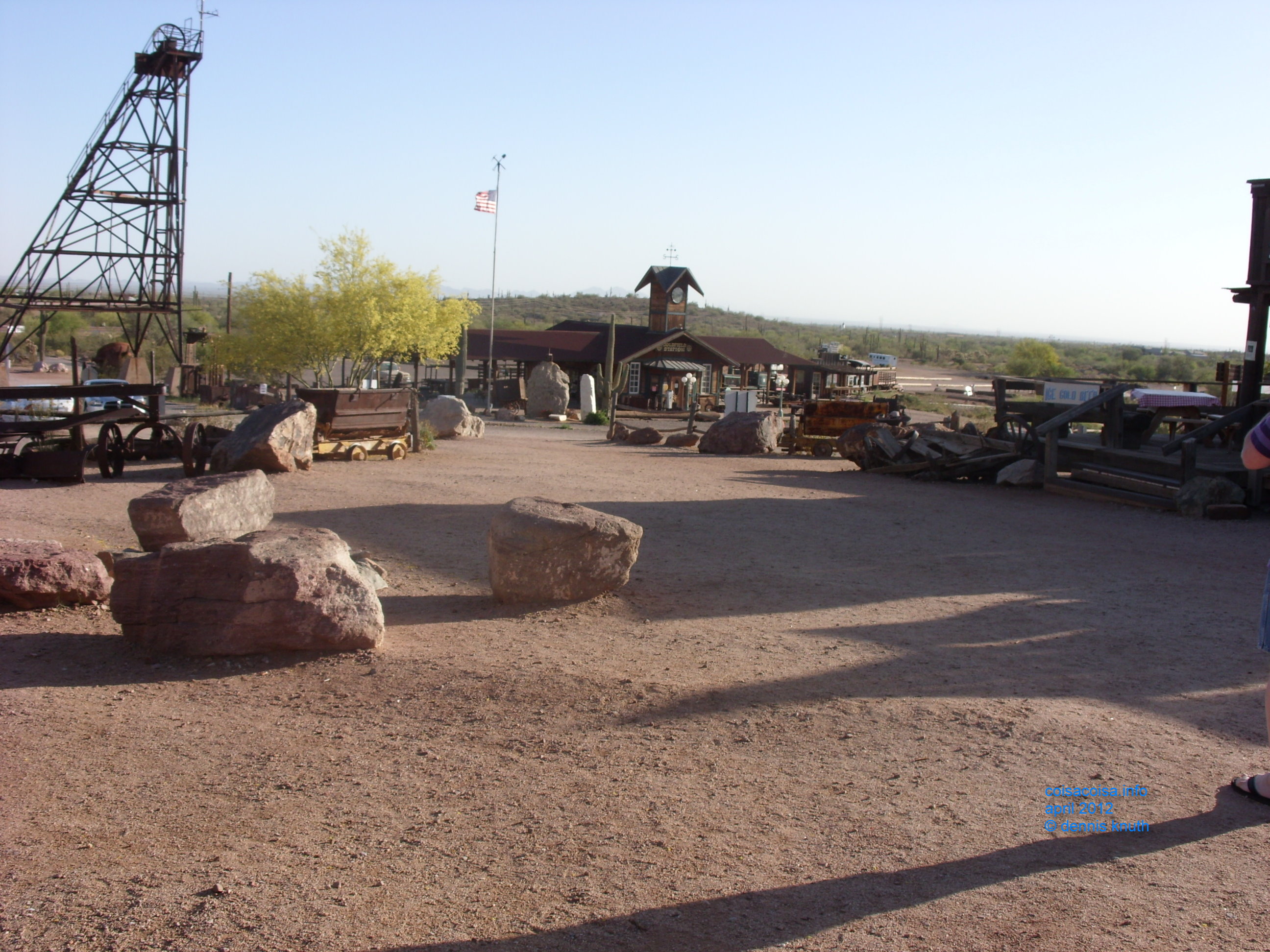 Goldfield train station and lot