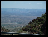 Looking down from Jerome Arizona