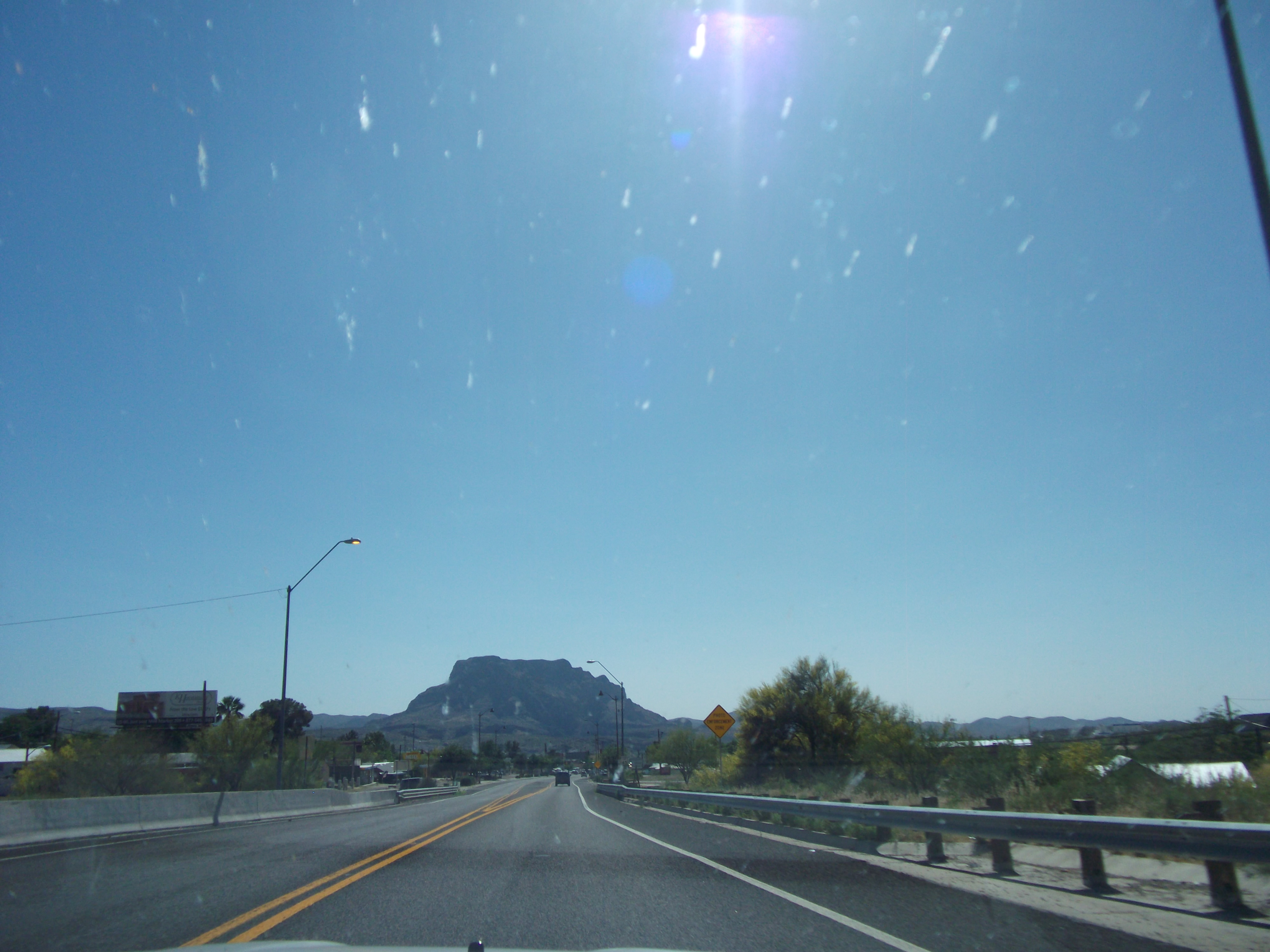 McDowell road to Papago Park