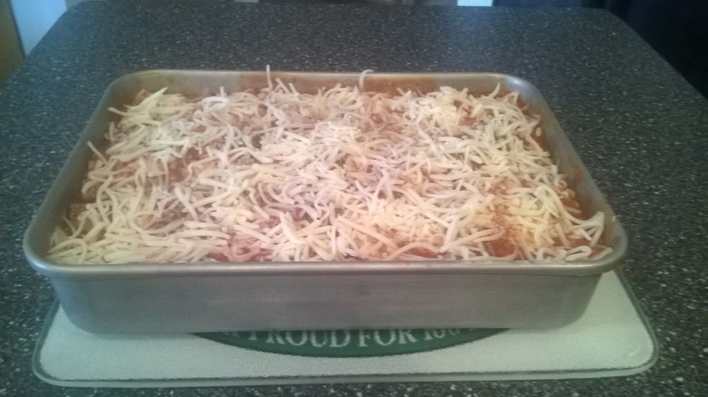 Helton's Lasagne ready for cooking