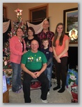 Sherri's family at Christmas without Dennis