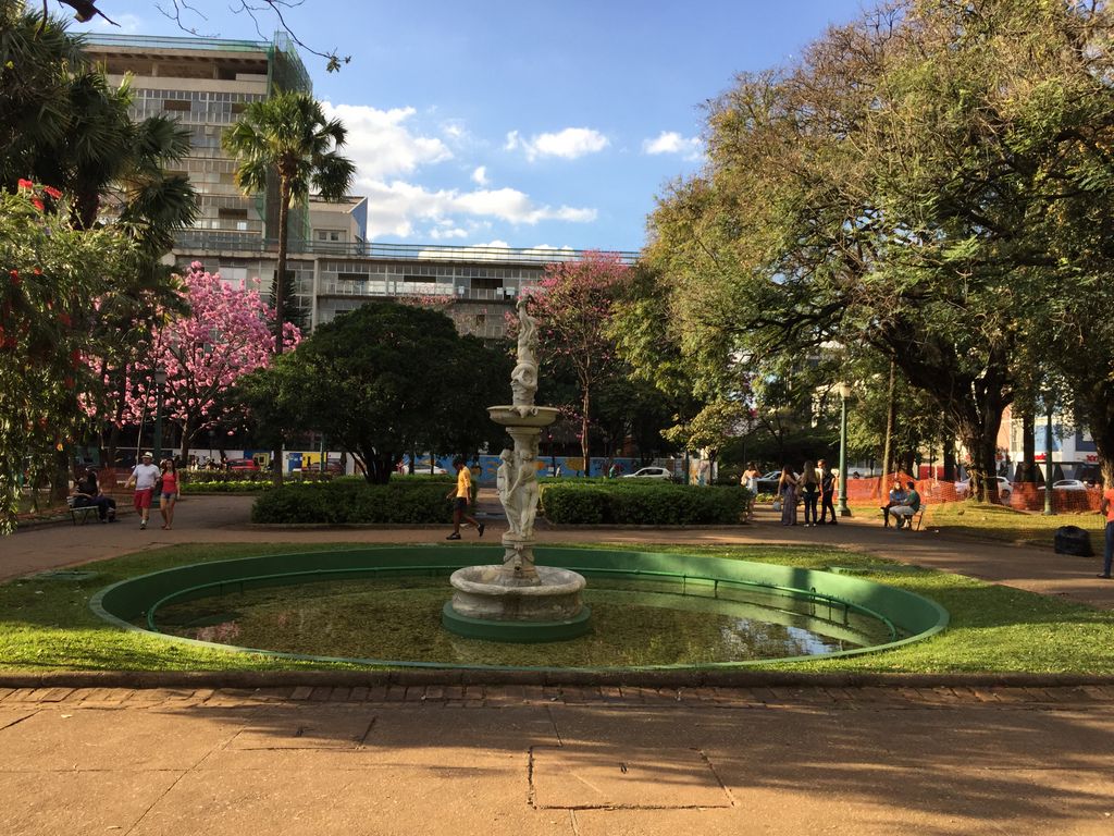 Liberty Square fountain