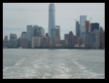 Liberty cruise line leaving Manhattan