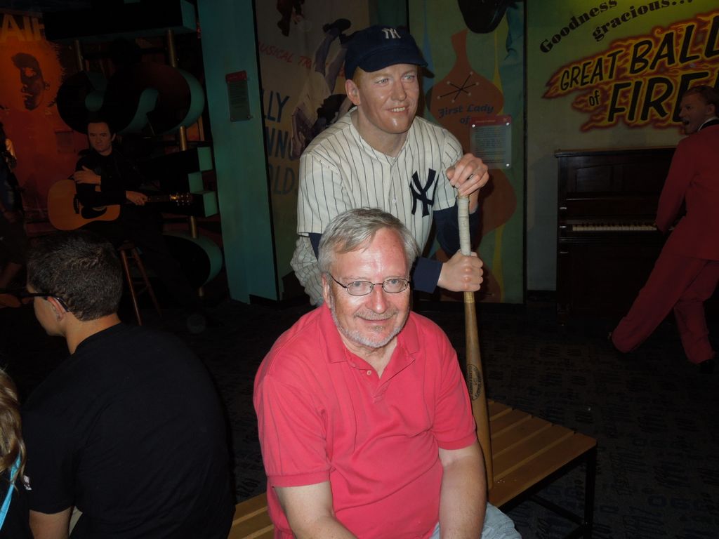 Mickey Mantle of the Yankees with Dennis Knuth