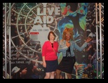 Tina Turner at Live Aid with Sherri