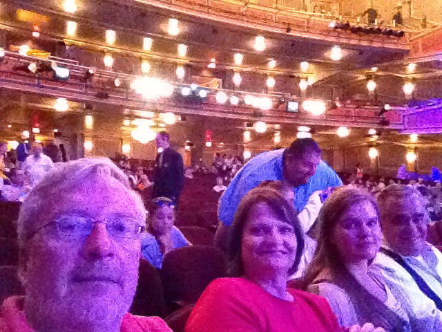 Selfie in a New York theatre