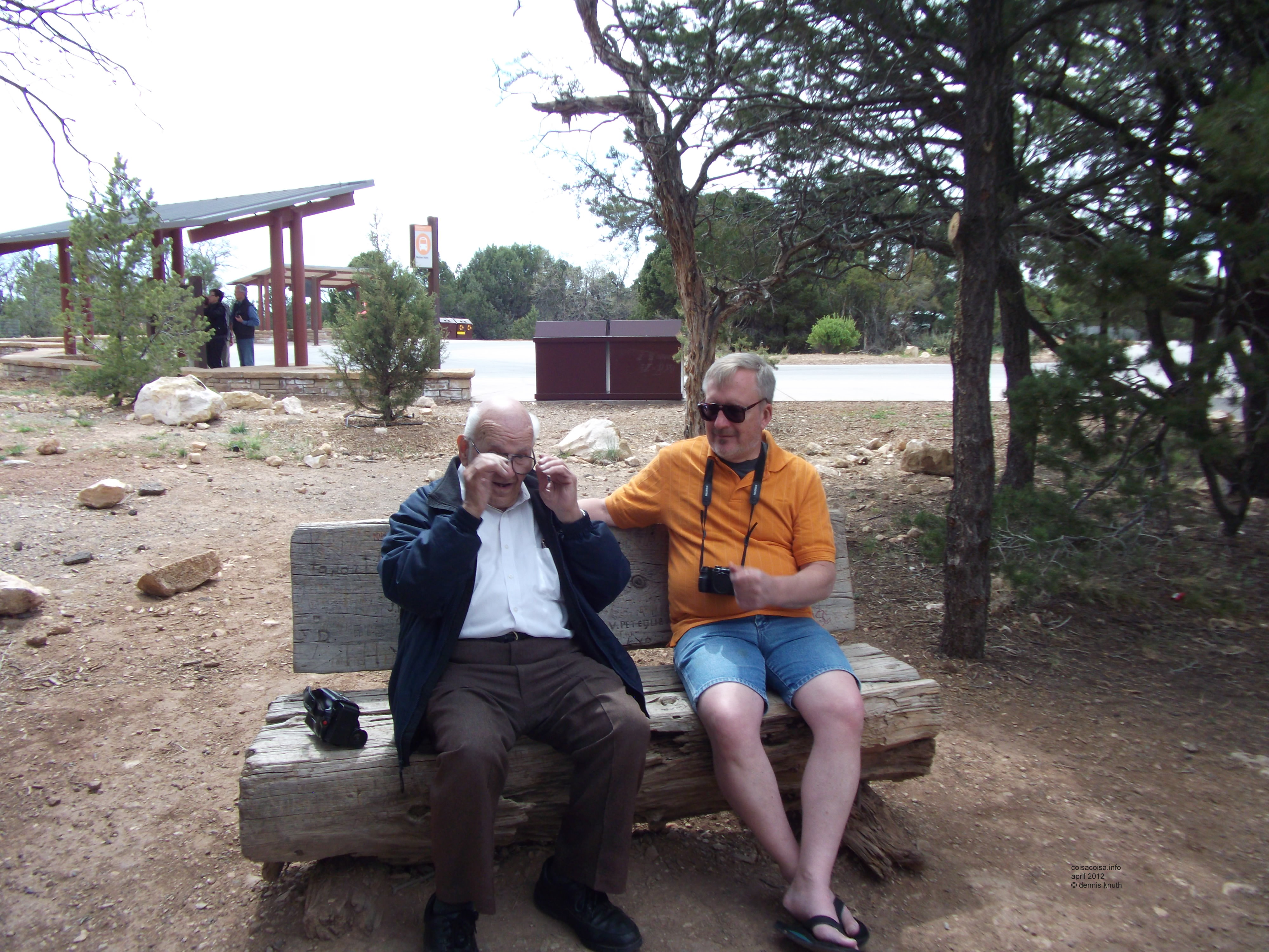 Orestus and Dennis Knuth take a rest