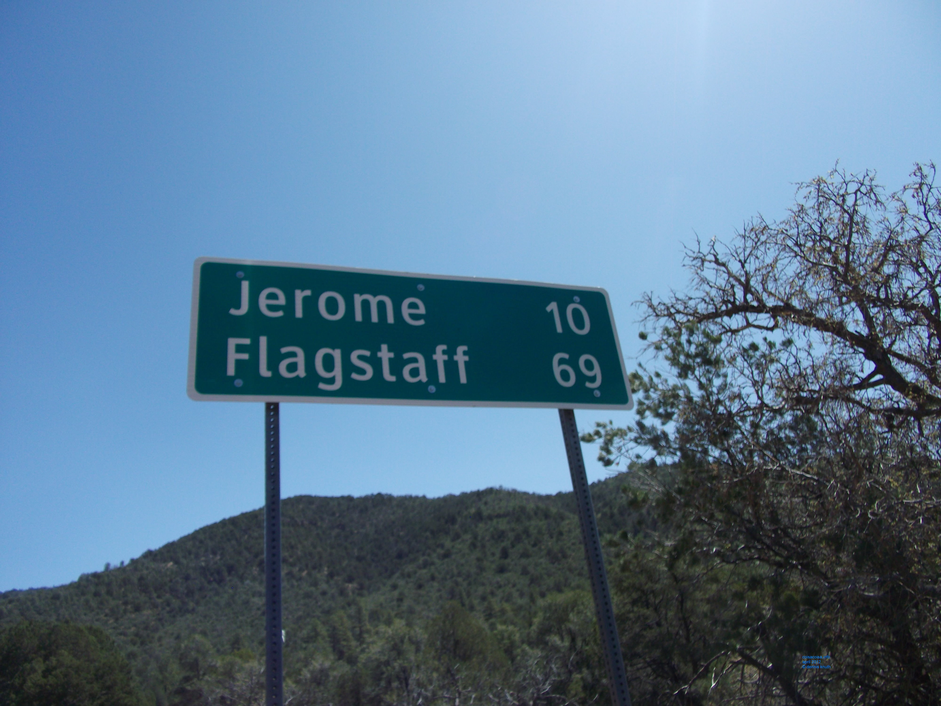 Driving up to Jerome from Prescott