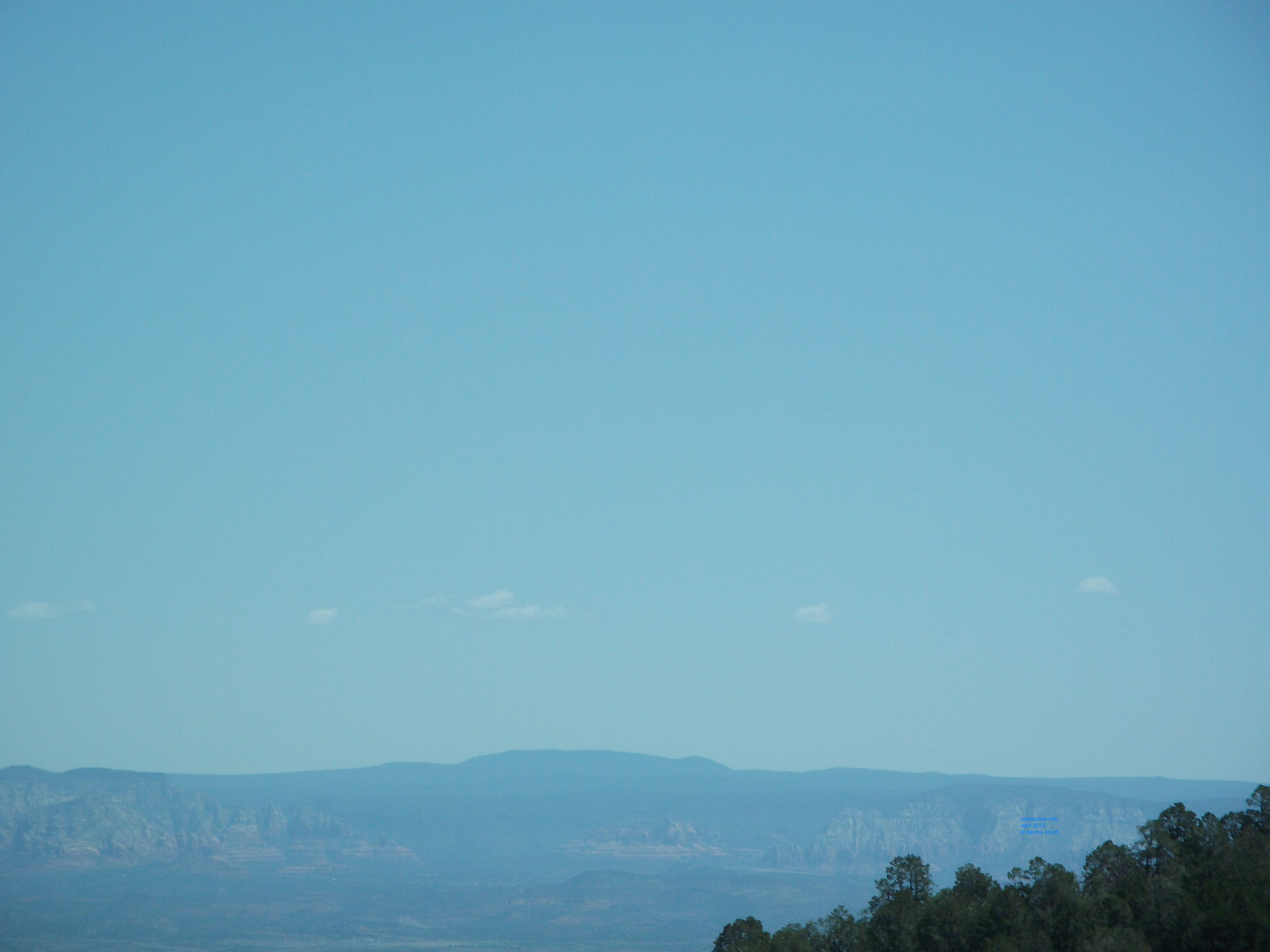 Blue sky toward Sedona