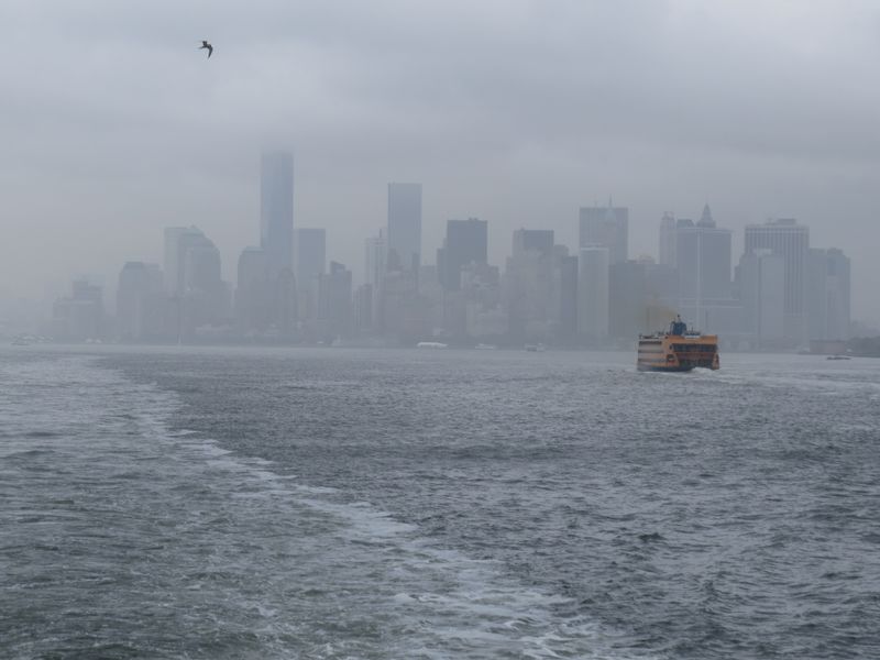 Foggy New York Skyline in 2014