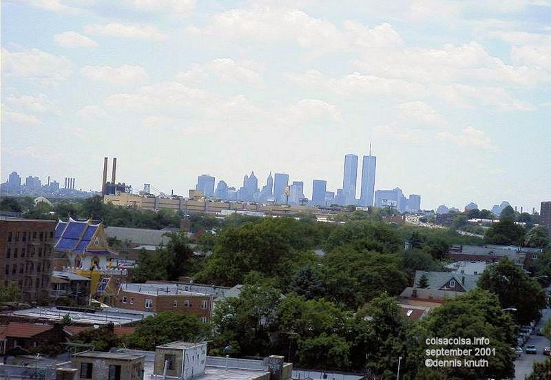 June 2001 view of Downtown and the WTC