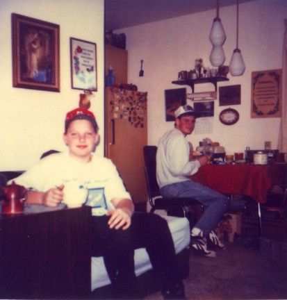 Justin and Nathan at Grandma Emogenes