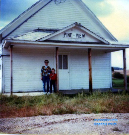 Justin and Emogene at Pine School