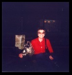 Emogene in New York with a Gold Nugget at the Museum of Natural History