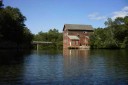 Dells Mill from the Pond including the Dells Mill bridge over Bridgecreek