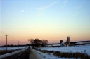Thumb Dusk on a dairy farm