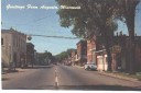 Augusta Wisconsin Main Street from a postcard in 1956