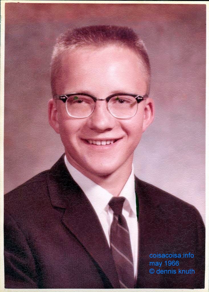 Dennis Knuth graduation photo 1966