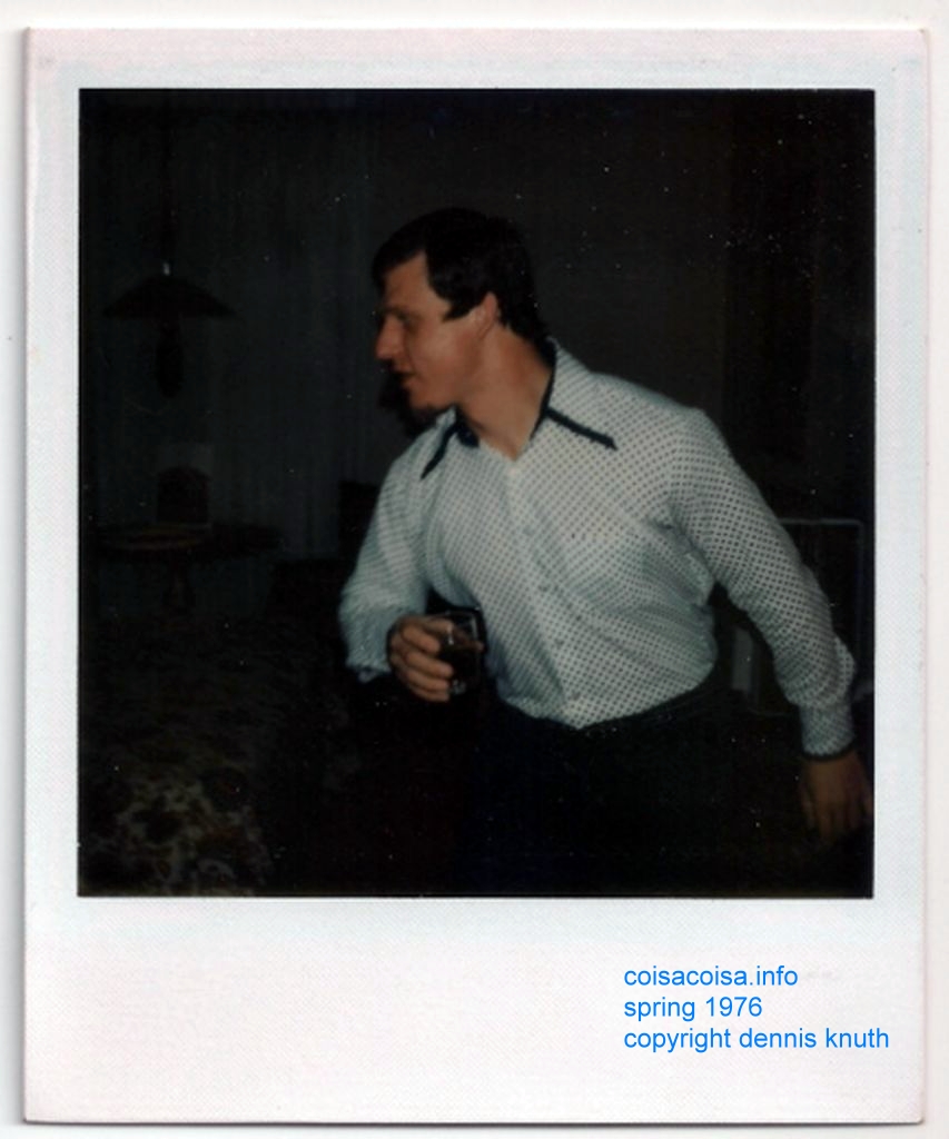 Tom has a drink and the latest shirt