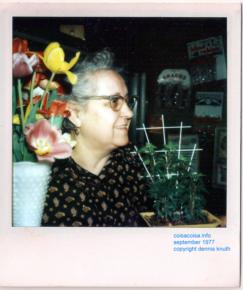 Tess Boehm with birthday flowers