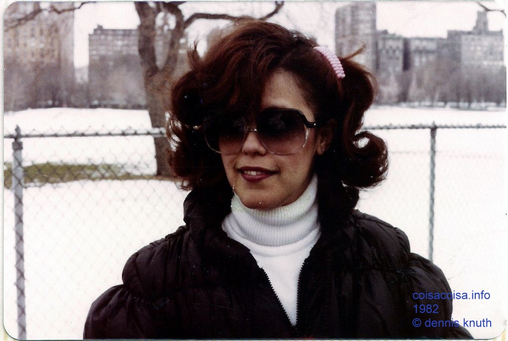 Yeda with her hair blown high