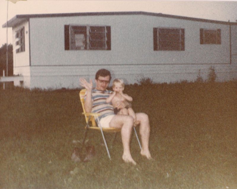 Dennis and Nathan at the trailer house on a summer ever