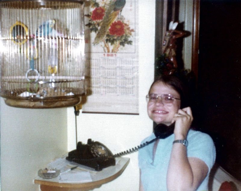 Sherri on Dad's Farm Phone