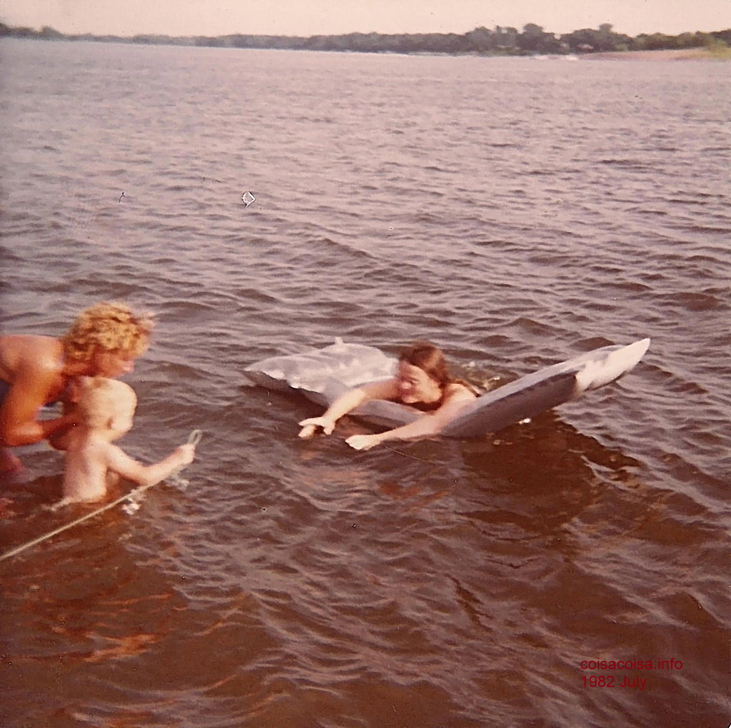 Nathan is afraid of the Water but mom helps