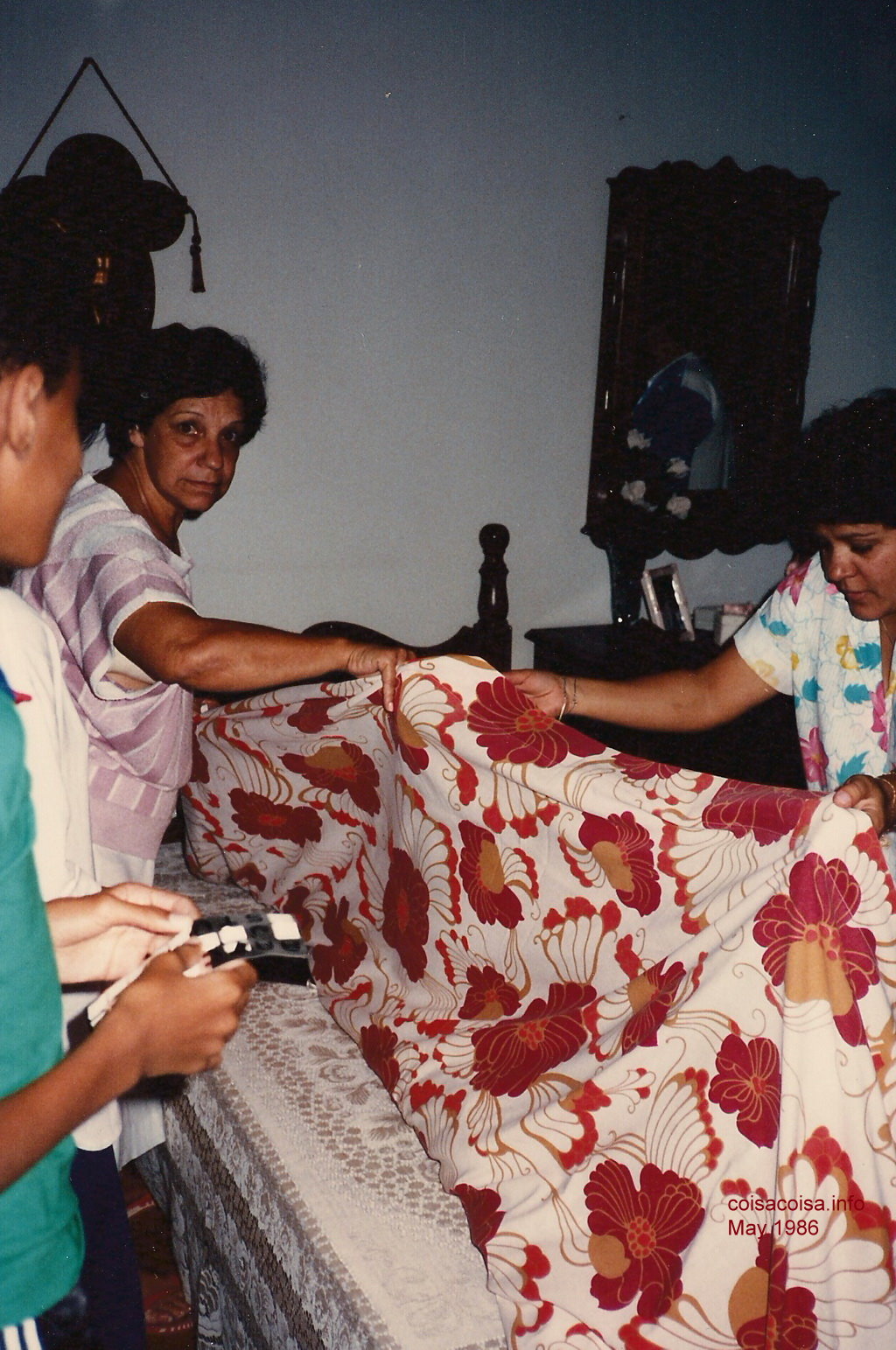 Opening the wedding dress treasure