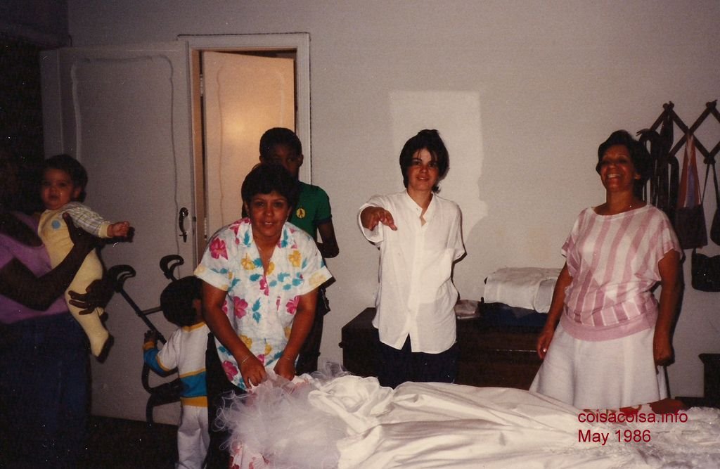 Preparing the wedding dress