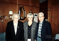 Gloria on her birthday with Janet and Gilbert, her parents